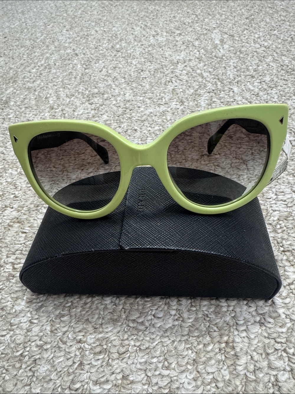Prada Lime Cat-Eye Women's Sunglasses